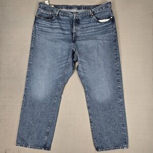 Levi's Jeans Womens 22W 501 90s Straight Denim Button Fly Classic Premium Blue